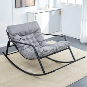 Double Sofa Rocking Chair with Removable Cushion