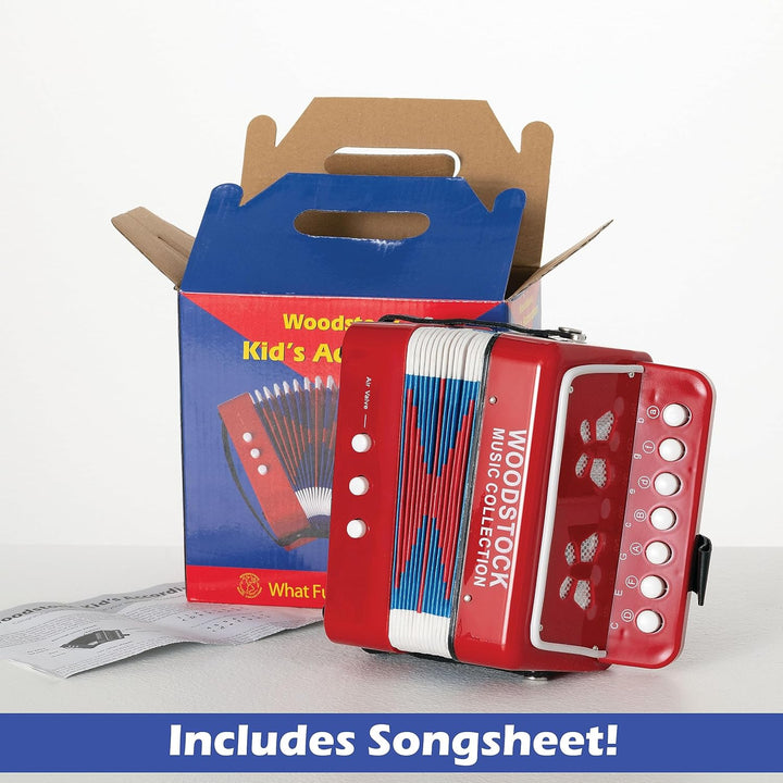 Kid's Accordion (7") with 10 Keys/Buttons
