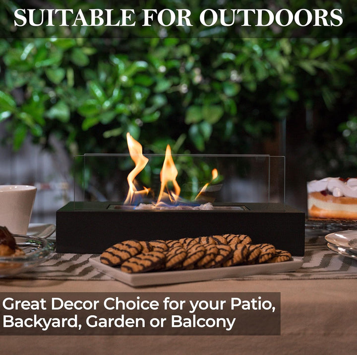 Tabletop Fire Pit with Smores Maker Kit Portable Indoor/Outdoor