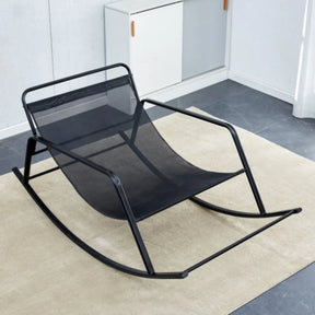 Double Sofa Rocking Chair with Removable Cushion