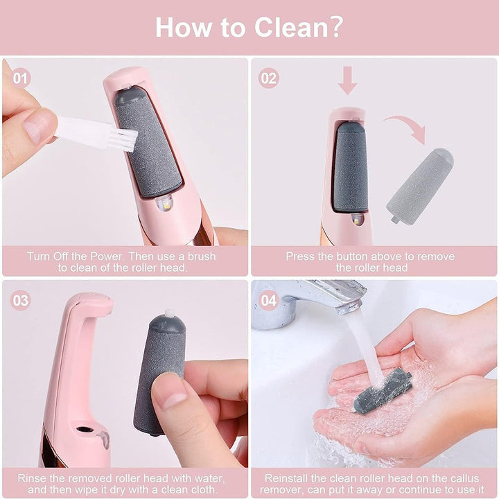Electric Callus Pedicure Foot Grinder - Foot Callus Remover Foot Sandpaper Clean for Hard Cracked Skin Care